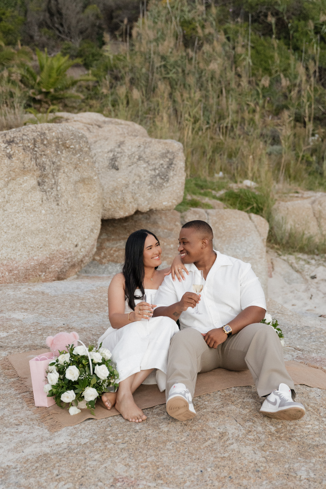 A toast on the rocks